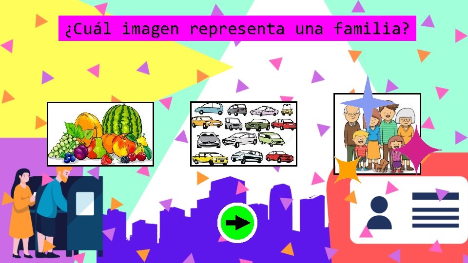 ¿Cuál imagen representa una familia? 