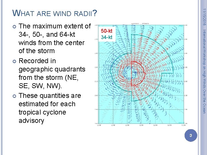 50 -kt 34 -kt International Workshop on High Winds Over the Ocean The maximum