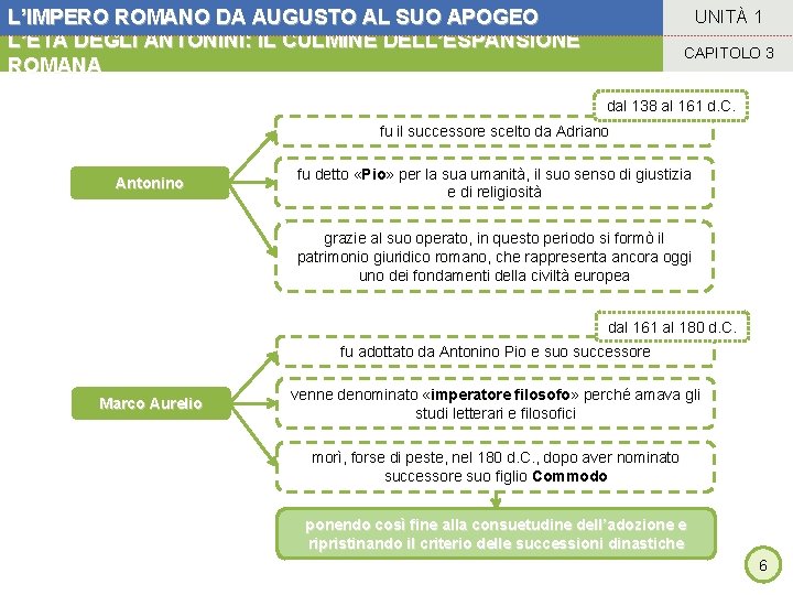 L’IMPERO ROMANO DA AUGUSTO AL SUO APOGEO L’ETÀ DEGLI ANTONINI: IL CULMINE DELL’ESPANSIONE ROMANA