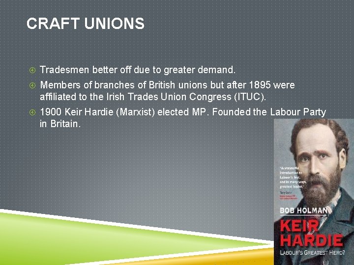 THE IRISH LABOUR MOVEMENT AND THE 1913 LOCKOUT
