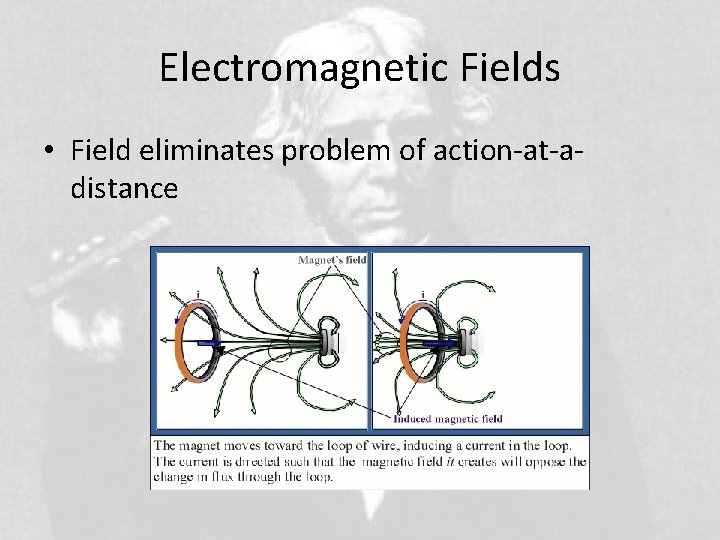 Electromagnetic Fields • Field eliminates problem of action-at-adistance 