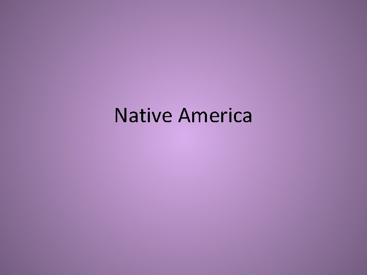 Native America 