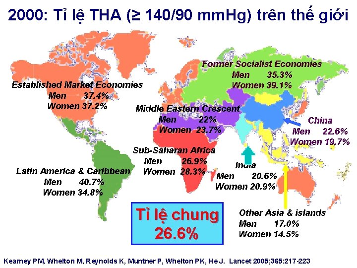 2000: Tỉ lệ THA (≥ 140/90 mm. Hg) trên thế giới Former Socialist Economies
