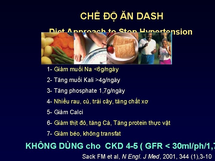 CHỂ ĐỘ ĂN DASH Diet Approach to Stop Hypertension 1 - Giảm muối Na