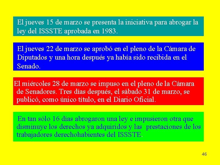 El jueves 15 de marzo se presenta la iniciativa para abrogar la ley del