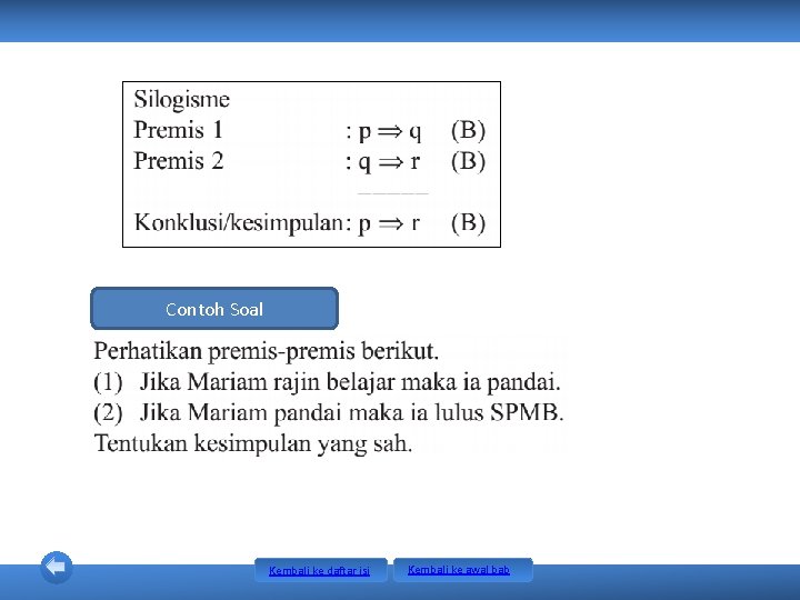 Contoh Soal Kembali ke daftar isi Kembali ke awal bab Contoh Soal Kembali ke daftar isi Kembali ke awal bab