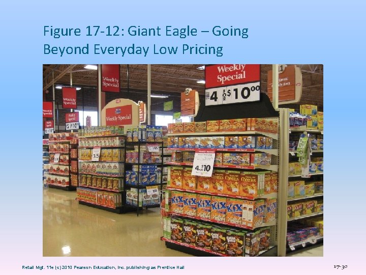 Figure 17 -12: Giant Eagle – Going Beyond Everyday Low Pricing Retail Mgt. 11