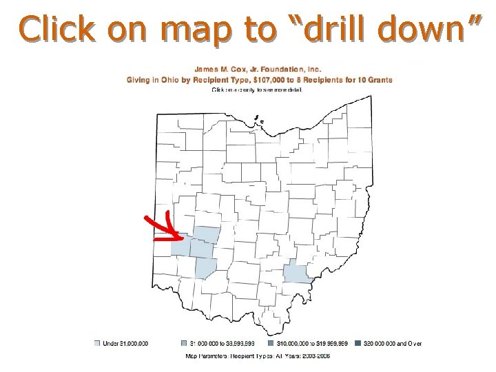 Click on map to “drill down” 