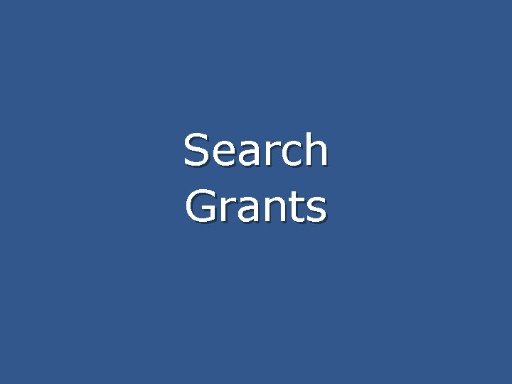 Search Grants 