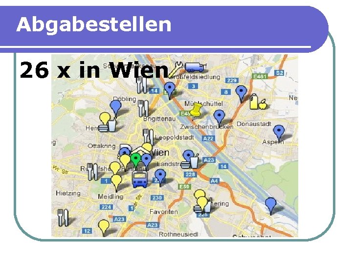 Abgabestellen 26 x in Wien 