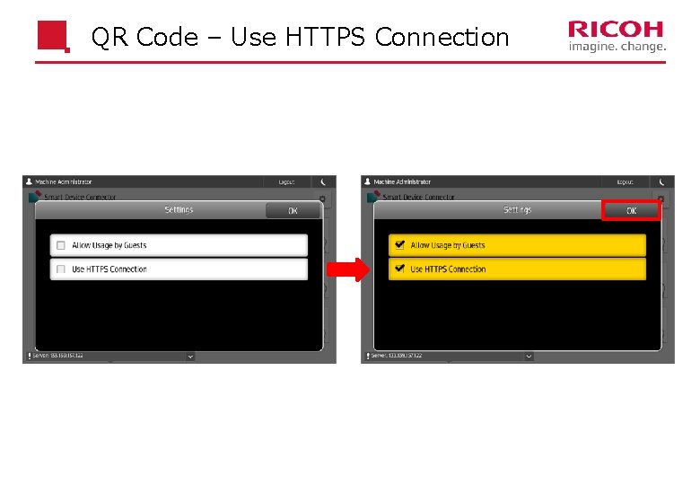 QR Code – Use HTTPS Connection 