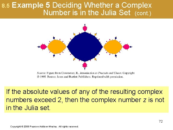 8. 5 Example 5 Deciding Whether a Complex Number is in the Julia Set