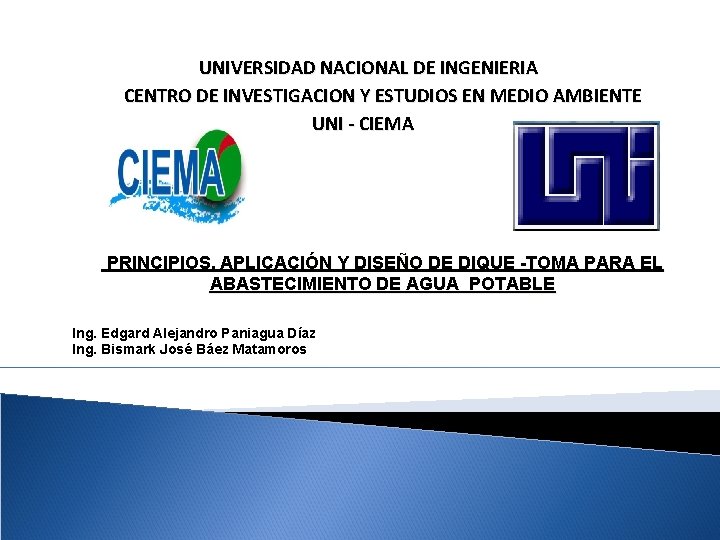UNIVERSIDAD NACIONAL DE INGENIERIA CENTRO DE INVESTIGACION Y ESTUDIOS EN MEDIO AMBIENTE UNI -