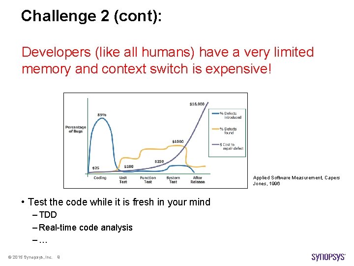 Challenge 2 (cont): Developers (like all humans) have a very limited memory and context