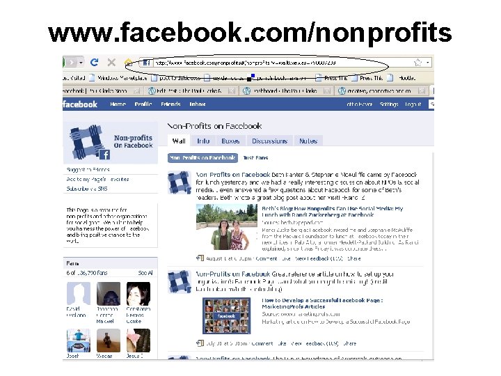 www. facebook. com/nonprofits 