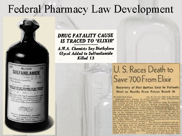 Federal Pharmacy Law Development 