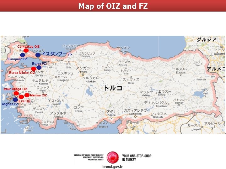 Map of OIZ and FZ 