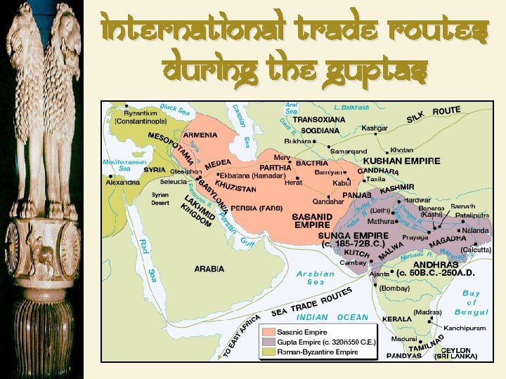 International Trade Routes during the Guptas 