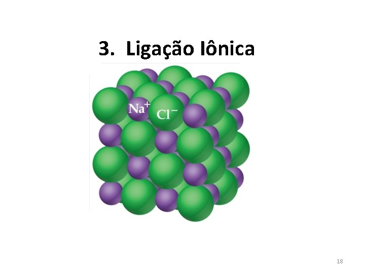 3. Ligação Iônica 18 