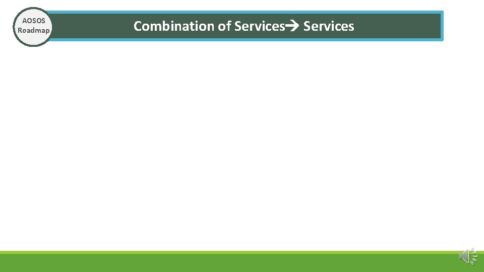 AOSOS Roadmap Combination of Services 