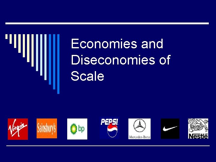 Economies and Diseconomies of Scale 