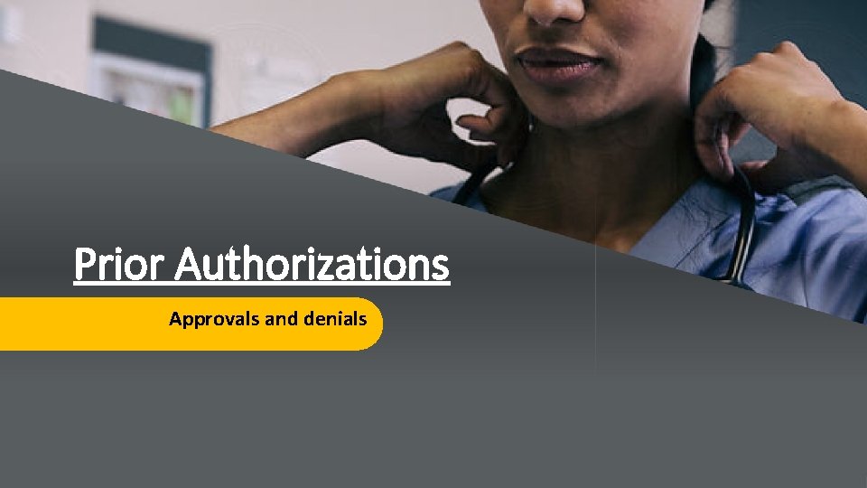 Prior Authorizations Approvals and denials 