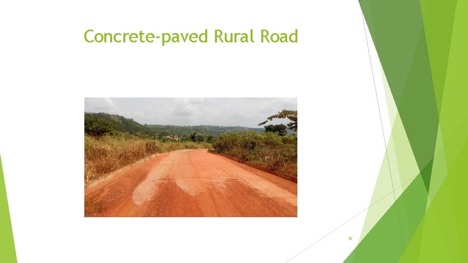 Concrete-paved Rural Road 18 