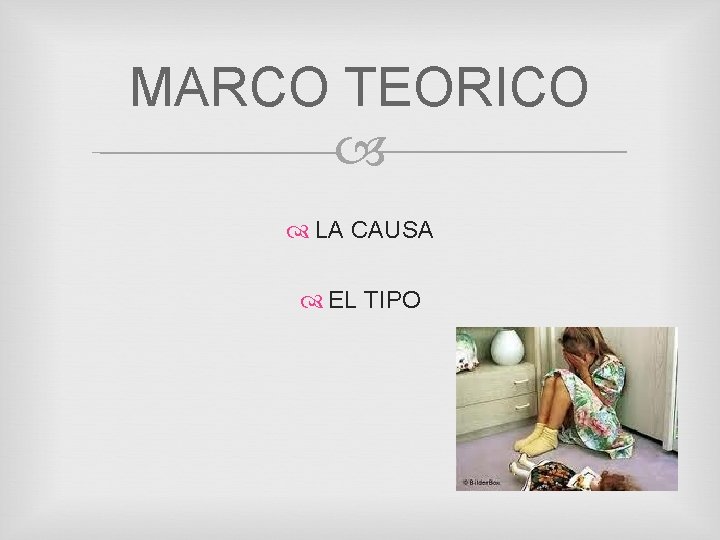 MARCO TEORICO LA CAUSA EL TIPO 