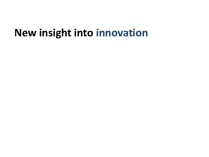 New insight into innovationinovation using matched UK data 