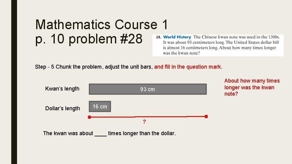 Pratchett Math Question SINGAPORE MATH Examples from Prentice Hall Mathematics Course