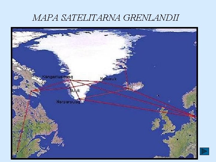 MAPA SATELITARNA GRENLANDII 