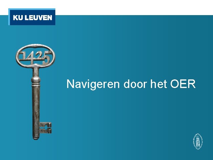 Navigeren door het OER 