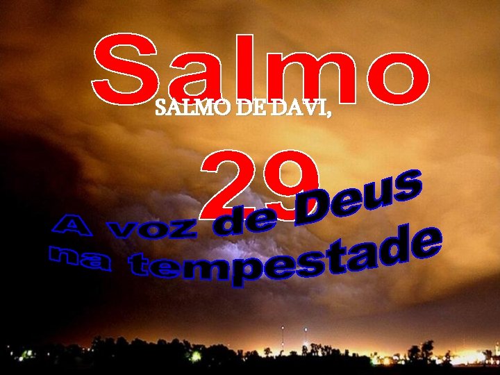 SALMO DE DAVI, 