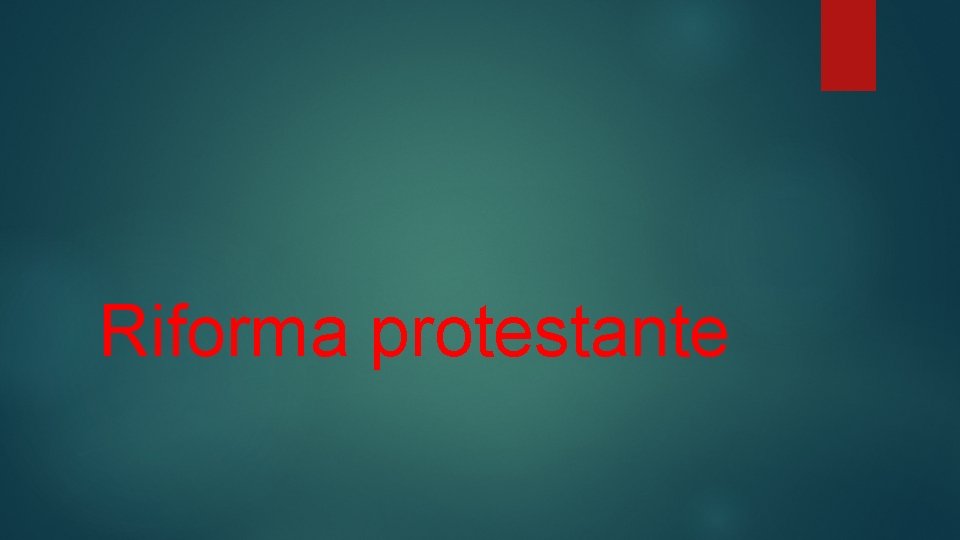 Riforma protestante 