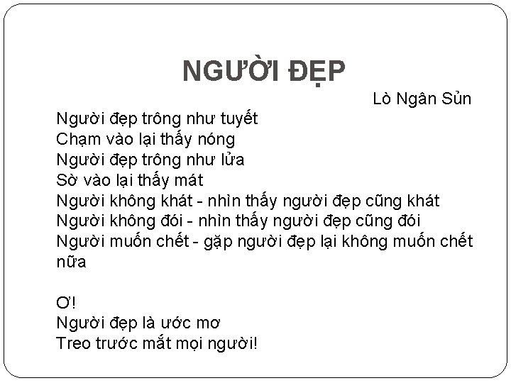 NGƯỜI ĐẸP Lò Ngân Sủn Người đẹp trông như tuyết Chạm vào lại thấy