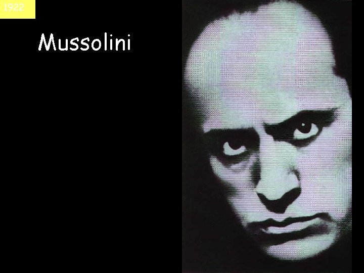 1922 Mussolini 