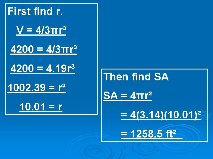 10 7 Surface Areas and Volumes of Spheres