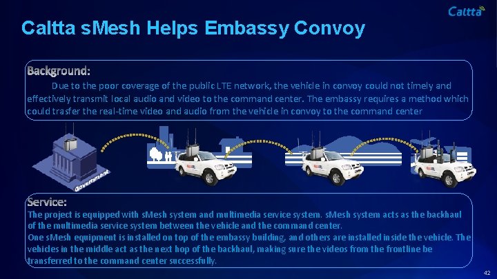Caltta s. Mesh Helps Embassy Convoy Due to the poor coverage of the public