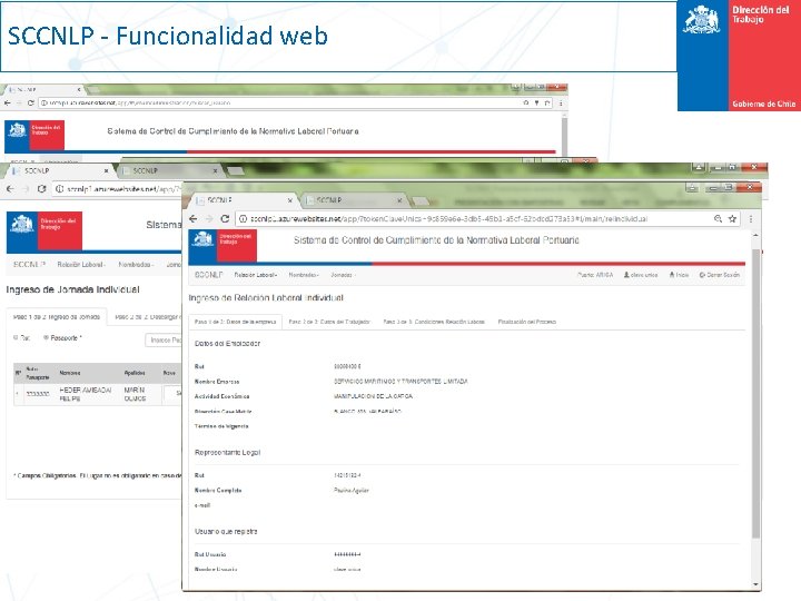 SCCNLP - Funcionalidad web 3 