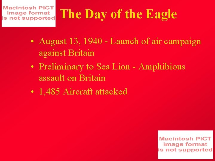 The Day of the Eagle • August 13, 1940 - Launch of air campaign