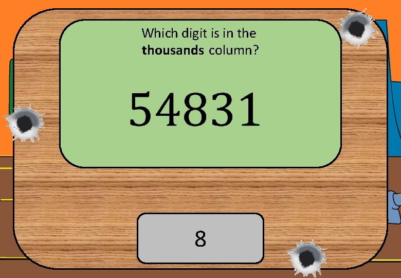 Which digit is in the thousands column? 8 