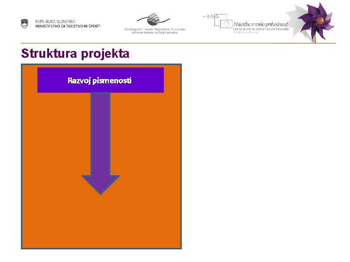 Struktura projekta Razvoj pismenosti 