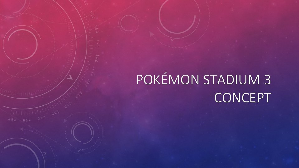 POKÉMON STADIUM 3 CONCEPT 
