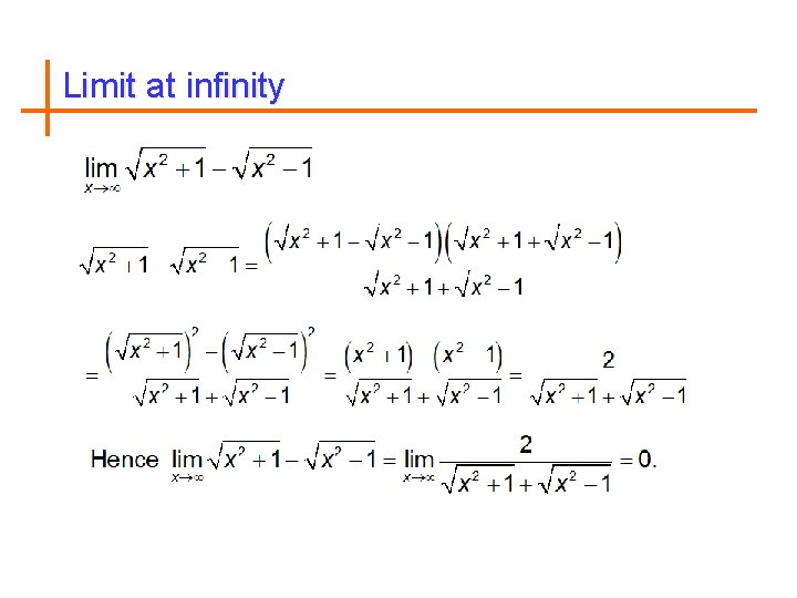 Limit at infinity 