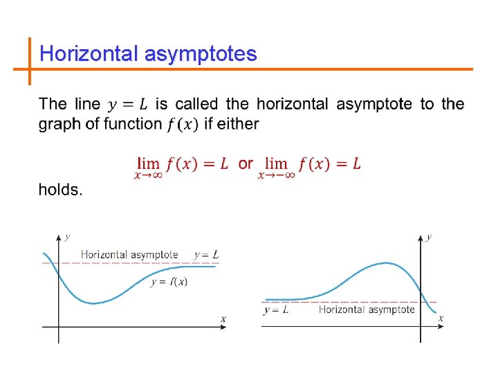 Horizontal asymptotes 