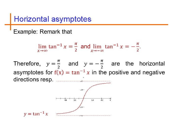 Horizontal asymptotes 