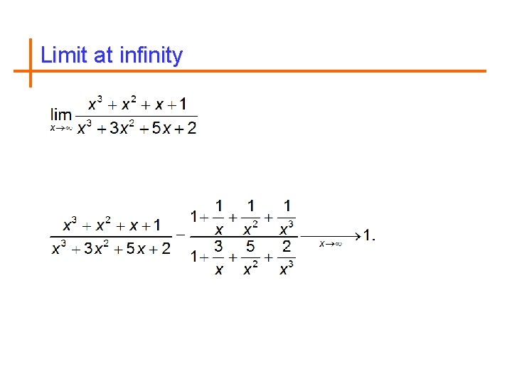 Limit at infinity 