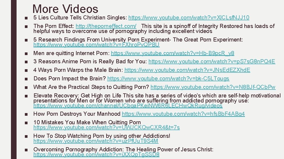 More Videos ■ 5 Lies Culture Tells Christian Singles: https: //www. youtube. com/watch? v=Xl.