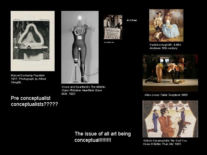 Gainsborough Mr. & Mrs. Andrews 18 th century Marcel Duchamp Fountain 1917. Photograph by