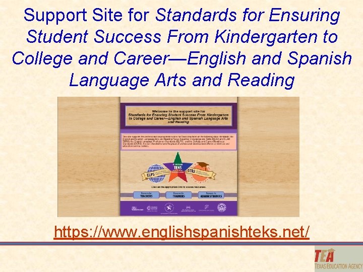 Support Site for Standards for Ensuring Student Success From Kindergarten to College and Career—English